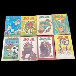 Vintage Jack & Jill Magazine Lot of 8 Issues 1980s Children’s Digest w/ Ads READ